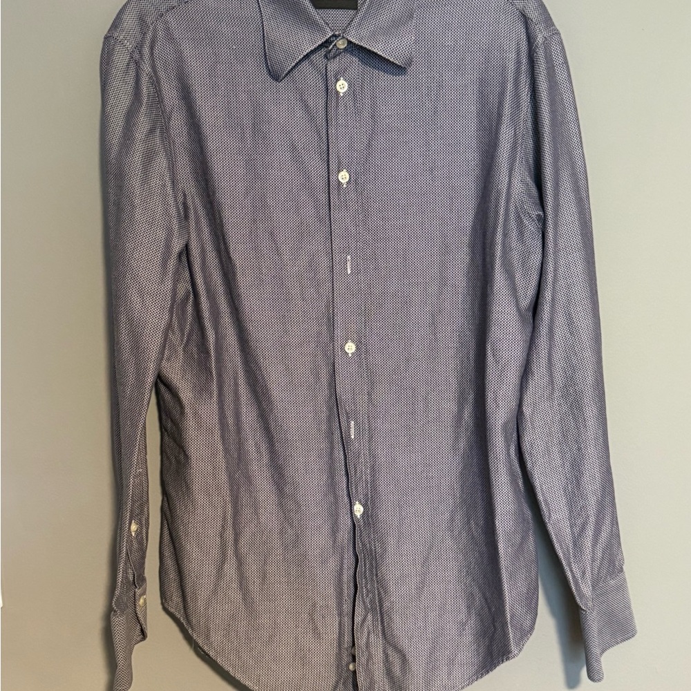 Emporio Armani Navy Button-Down Shirt